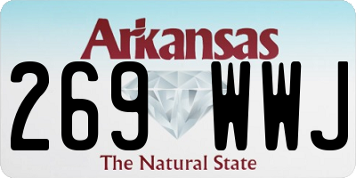 AR license plate 269WWJ