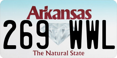 AR license plate 269WWL