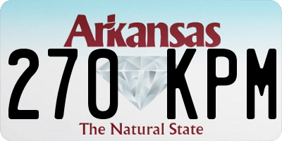 AR license plate 270KPM