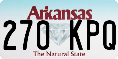 AR license plate 270KPQ