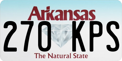 AR license plate 270KPS