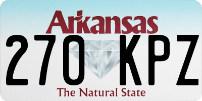 AR license plate 270KPZ