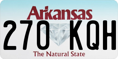 AR license plate 270KQH