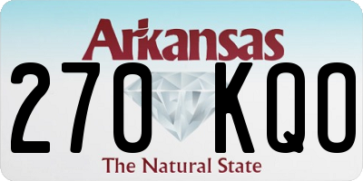 AR license plate 270KQO