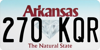 AR license plate 270KQR