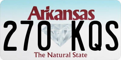 AR license plate 270KQS
