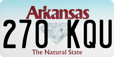 AR license plate 270KQU