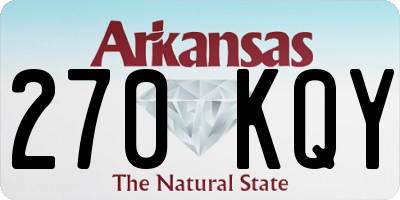 AR license plate 270KQY
