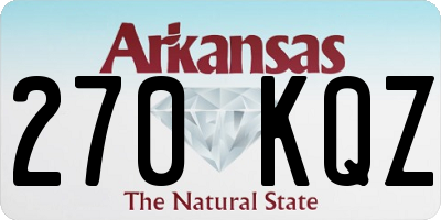 AR license plate 270KQZ
