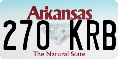 AR license plate 270KRB