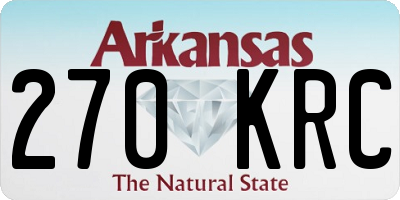 AR license plate 270KRC