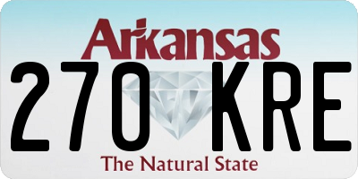 AR license plate 270KRE