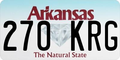 AR license plate 270KRG