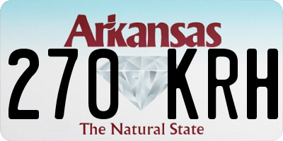 AR license plate 270KRH