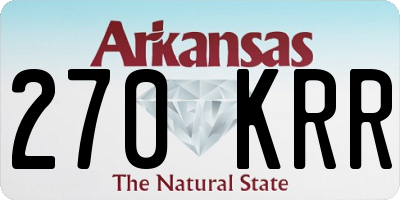 AR license plate 270KRR