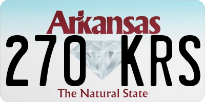 AR license plate 270KRS