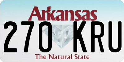 AR license plate 270KRU