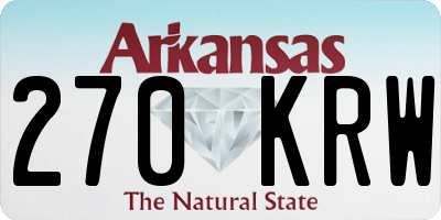 AR license plate 270KRW