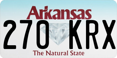 AR license plate 270KRX