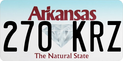 AR license plate 270KRZ