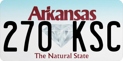 AR license plate 270KSC