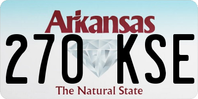 AR license plate 270KSE