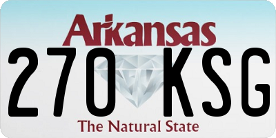 AR license plate 270KSG