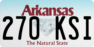 AR license plate 270KSI