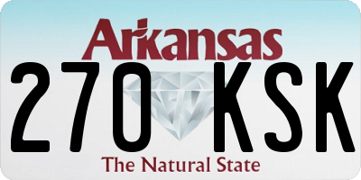 AR license plate 270KSK