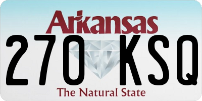 AR license plate 270KSQ