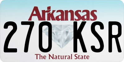 AR license plate 270KSR