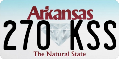 AR license plate 270KSS