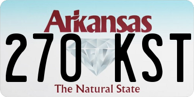 AR license plate 270KST