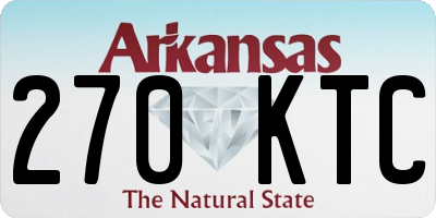 AR license plate 270KTC