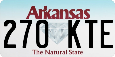 AR license plate 270KTE