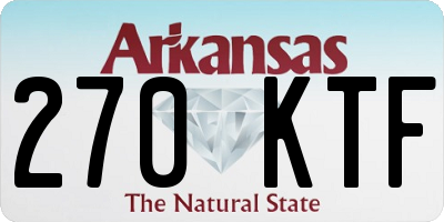 AR license plate 270KTF