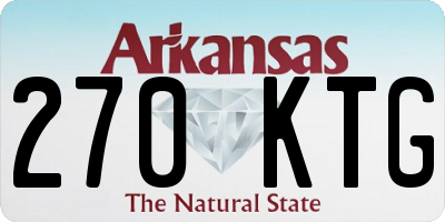 AR license plate 270KTG