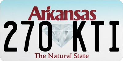 AR license plate 270KTI