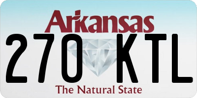 AR license plate 270KTL