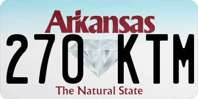 AR license plate 270KTM