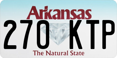 AR license plate 270KTP