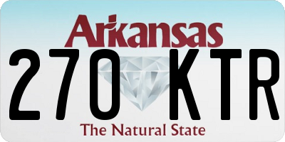 AR license plate 270KTR