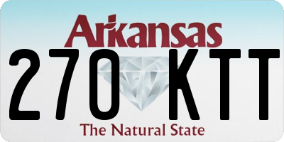 AR license plate 270KTT