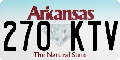 AR license plate 270KTV