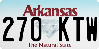 AR license plate 270KTW
