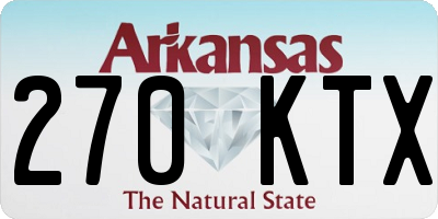AR license plate 270KTX