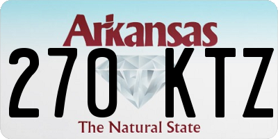 AR license plate 270KTZ