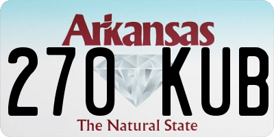 AR license plate 270KUB