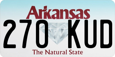 AR license plate 270KUD
