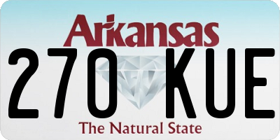 AR license plate 270KUE